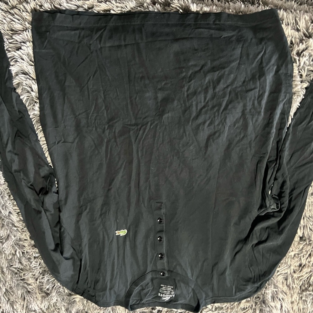 Lacoste Black Long Sleeve Shirt
